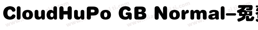 CloudHuPo GB Normal字体转换